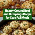 Hearty Ground Beef and Dumplings Recipe