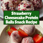 "Strawberry Cheesecake Protein Balls Recipe