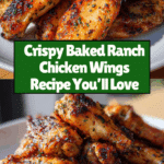 Amazing Crispy Baked Ranch Chicken Wings Recipe