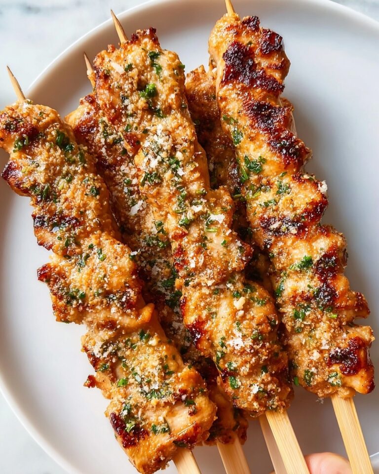 Ranch Garlic Parmesan Chicken Skewers Recipe