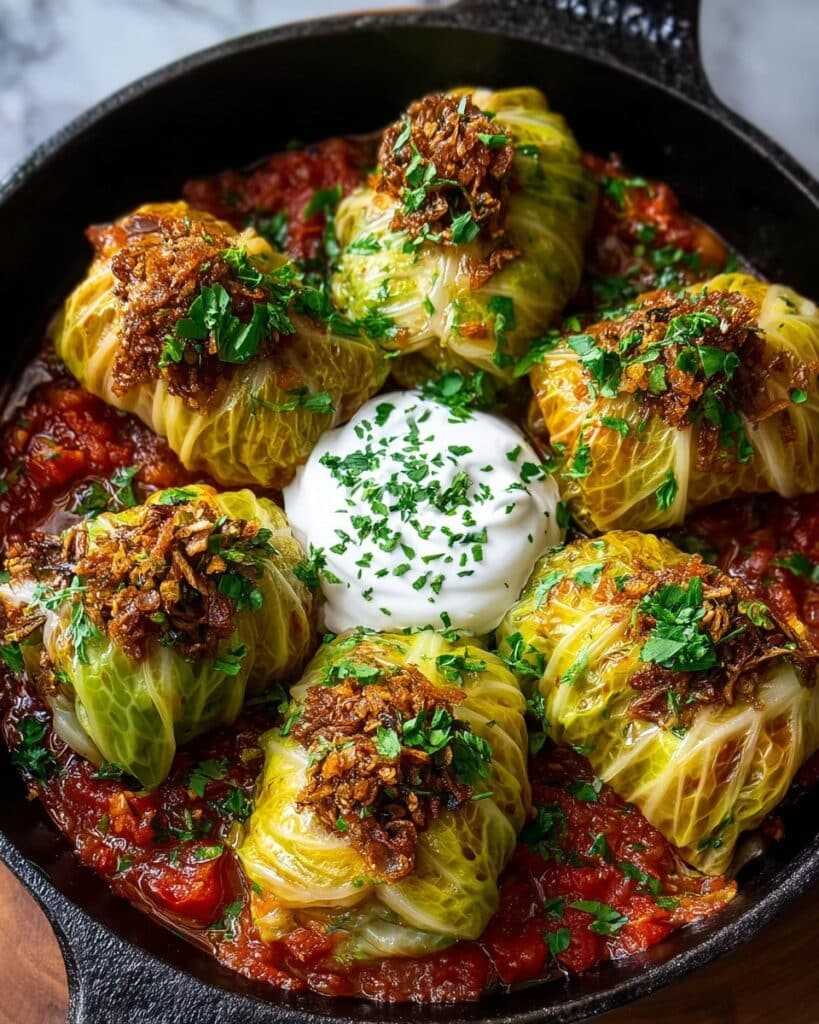 Lebanese Stuffed Cabbage Rolls Recipe