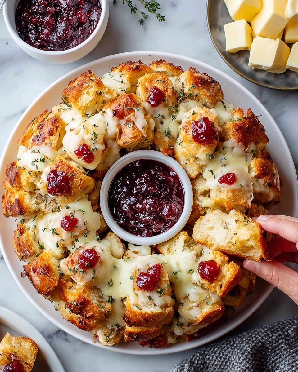 Cranberry Brie Pull-Apart Bread Bites Recipe