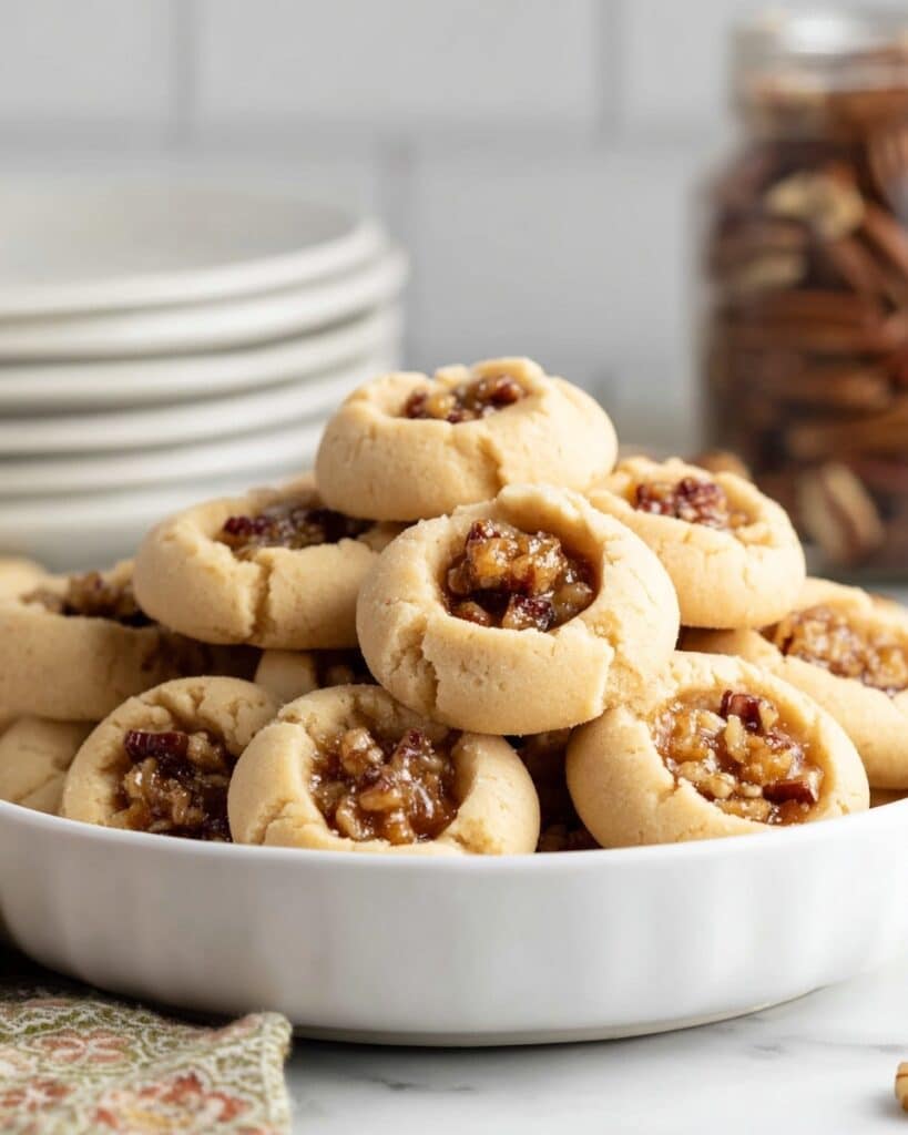 Pecan Pie Thumbprint Cookies Recipe