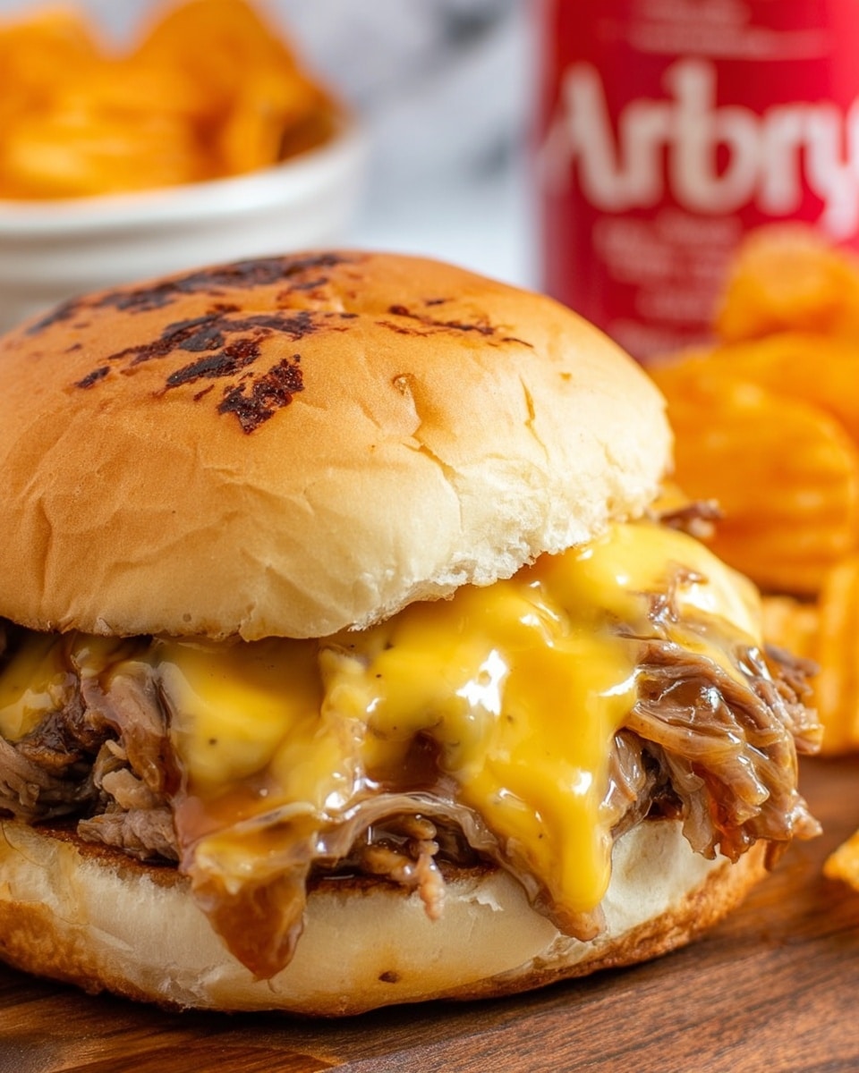 Slow Cooker Beef and Cheddar Sandwiches Recipe