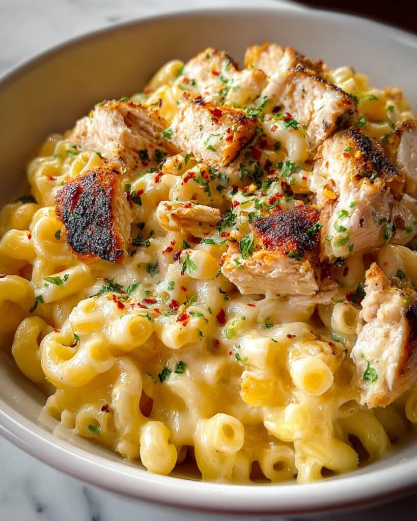 Creamy Honey Pepper Chicken Mac and Cheese Recipe