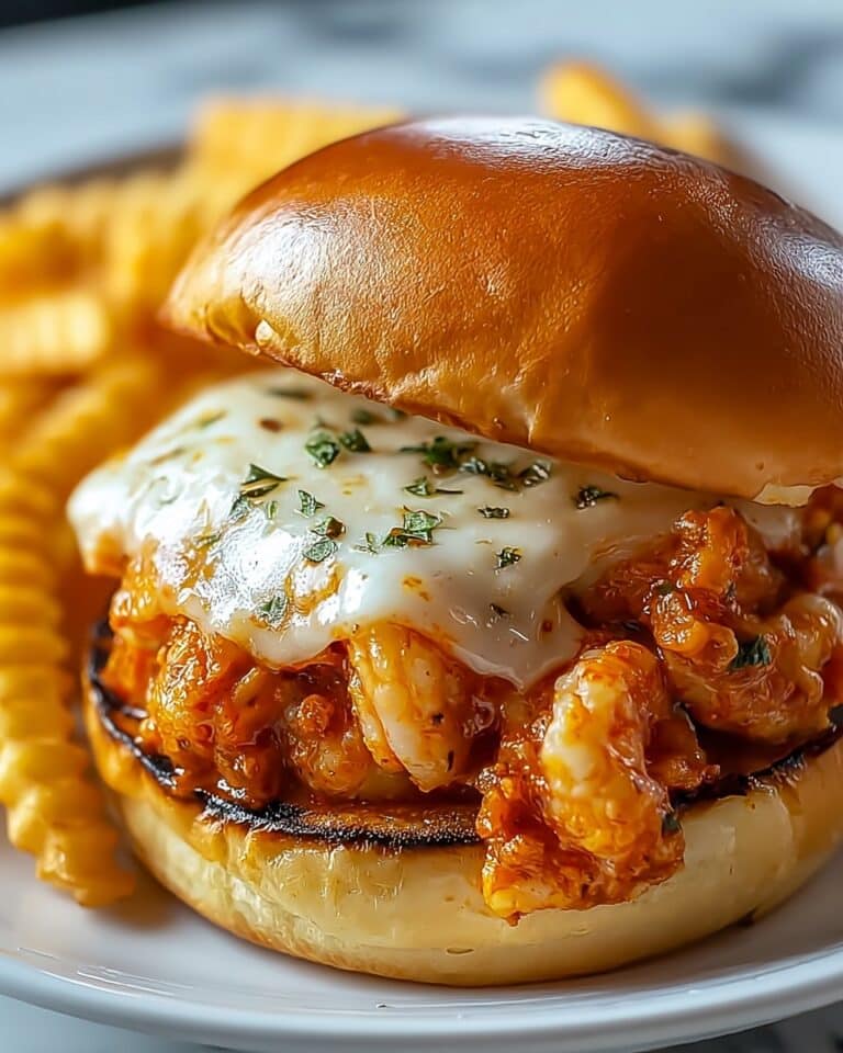 Cajun Chicken Sloppy Joes with Creamy Cheese Sauce Recipe