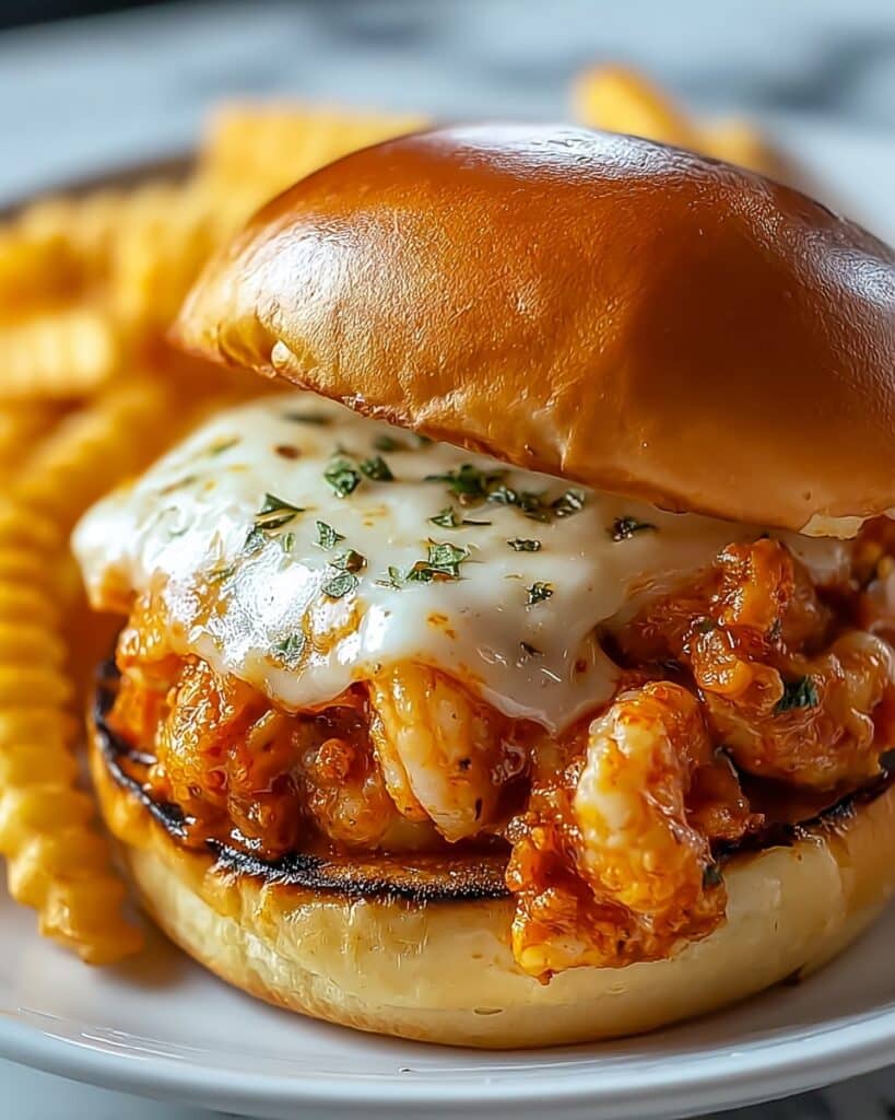 Cajun Chicken Sloppy Joes with Creamy Cheese Sauce Recipe