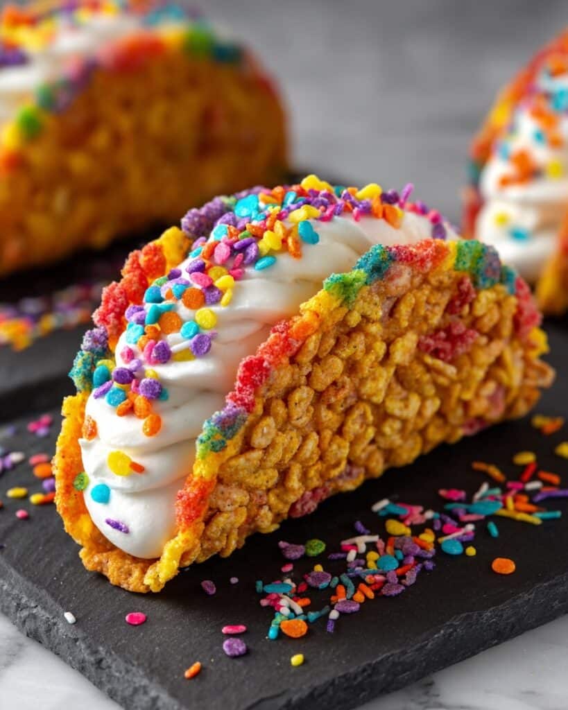 Fruity Pebbles Cheesecake Tacos Recipe
