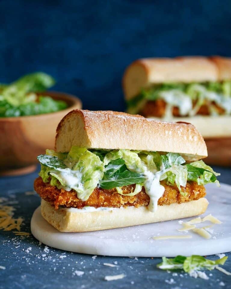 Crunchy Chicken Caesar Sandwich Recipe