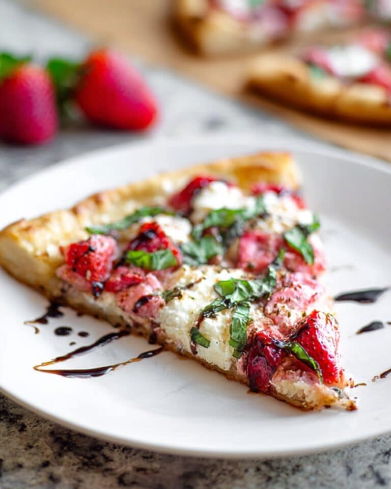 Strawberry Balsamic & Goat Cheese Pizza Recipe