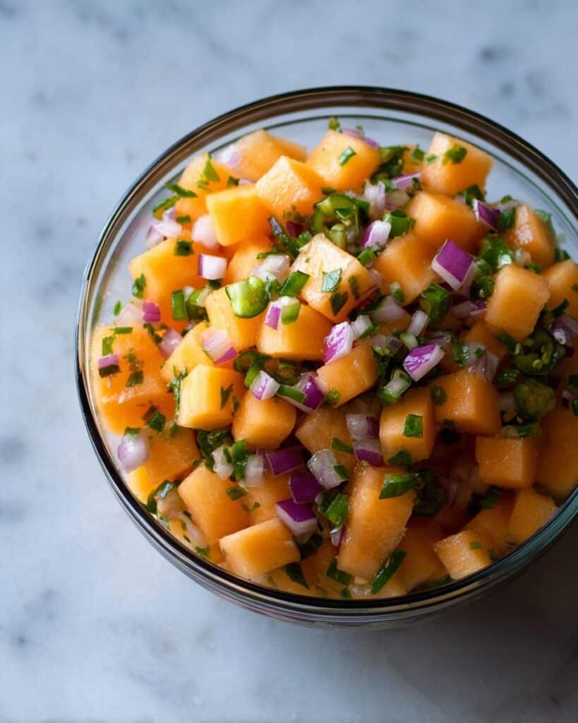 Fresh Cantaloupe Salsa Recipe