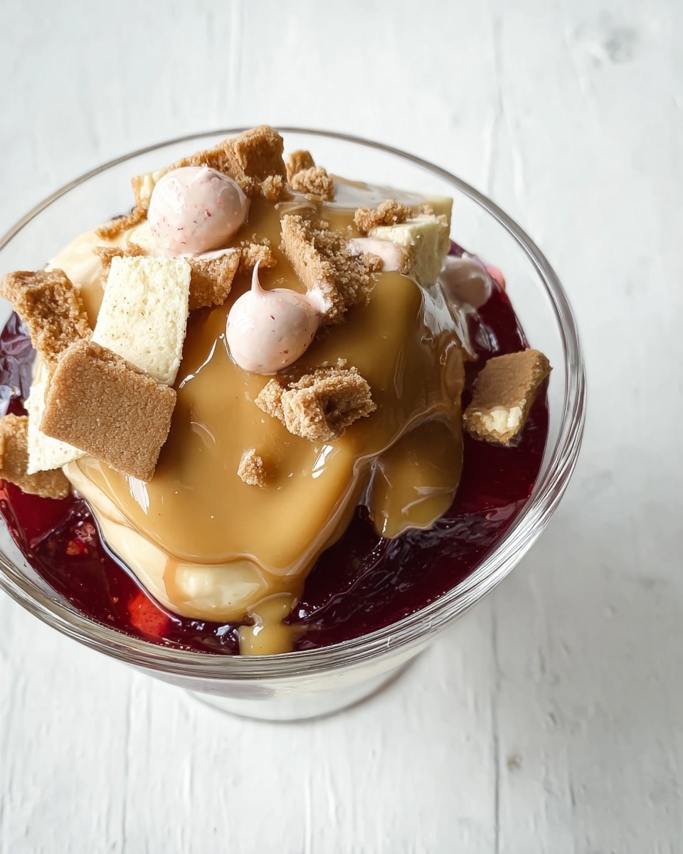 No Bake Individual PB&J Cheesecake Parfait Recipe