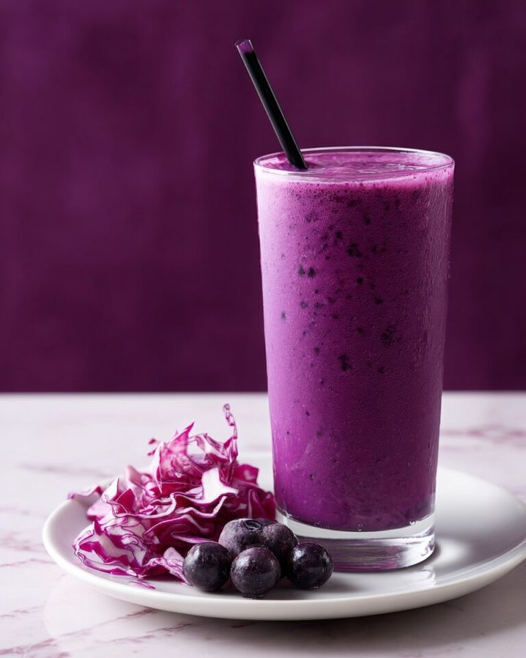 Cabbage and Berry Purple Smoothie Recipe