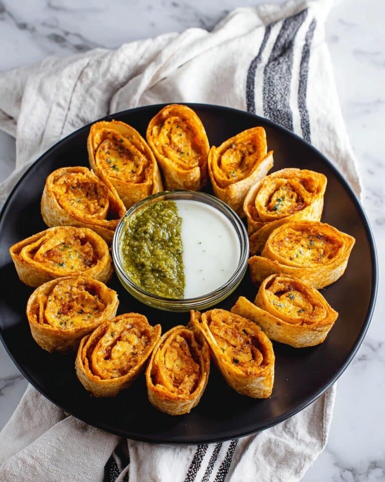 Baked Cream Cheese Antojitos with Basil Pesto Sour Cream Recipe