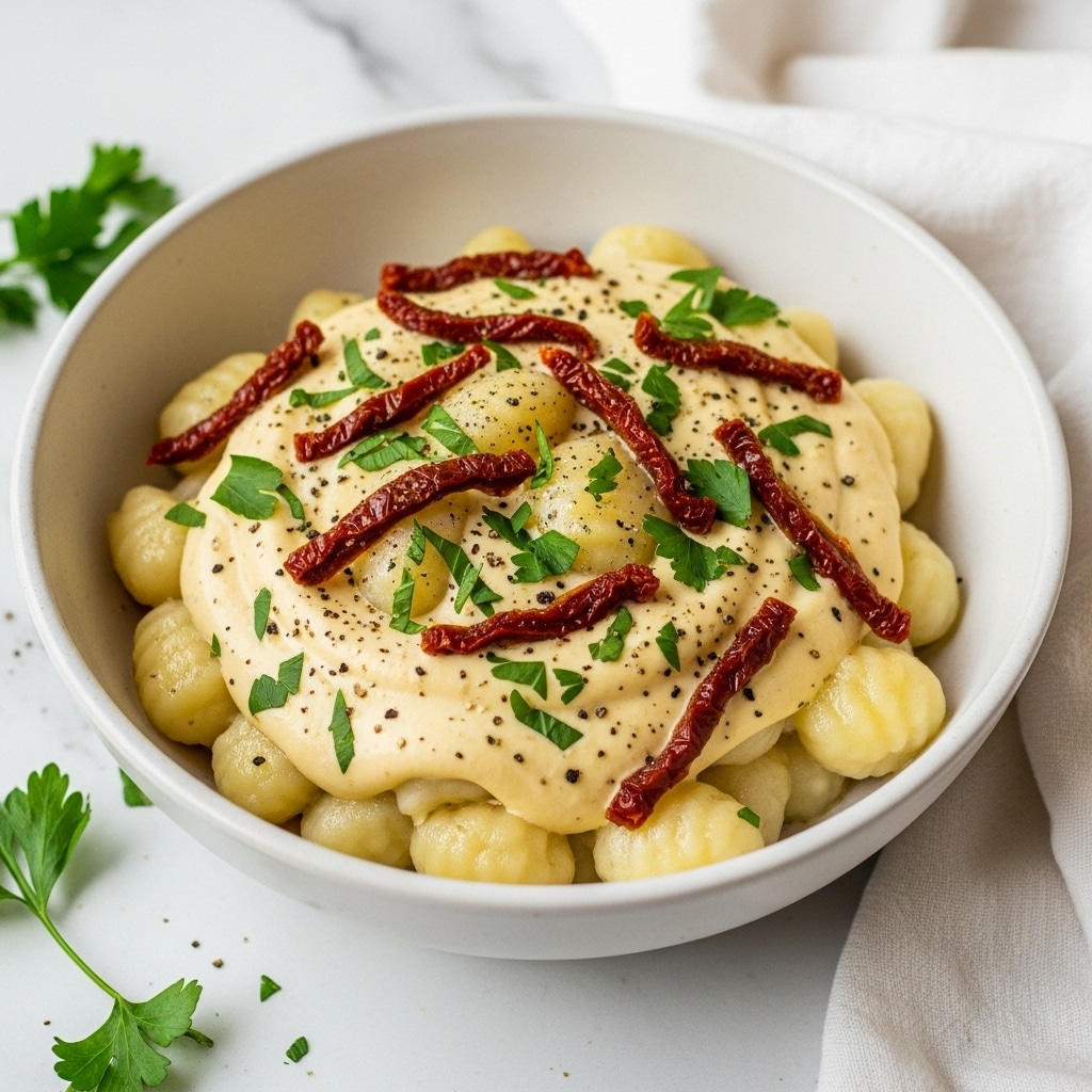 Creamy Sun-Dried Tomato and Basil Gnocchi Recipe