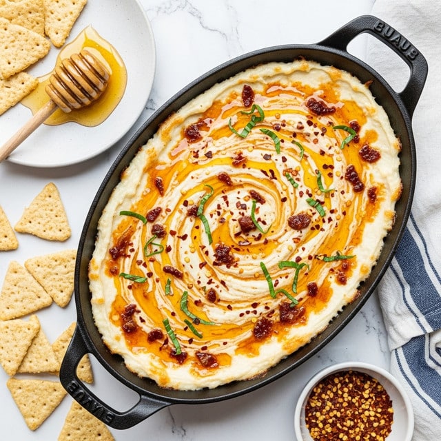 Roasted Garlic and Prosciutto Cream Cheese Dip with Hot Honey Recipe