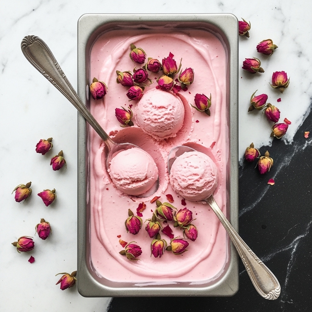 Rose Ice Cream Recipe