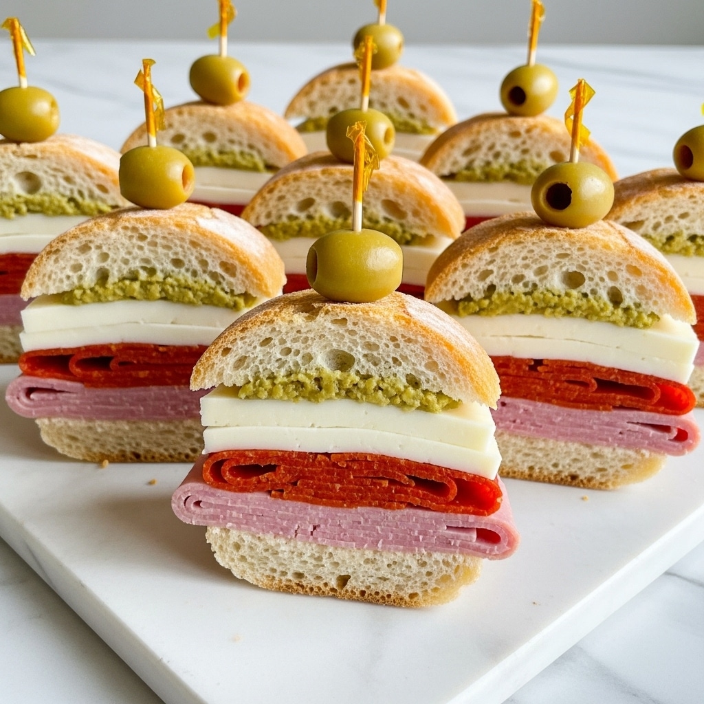 New Orleans Style Muffaletta Sandwich Bites Recipe