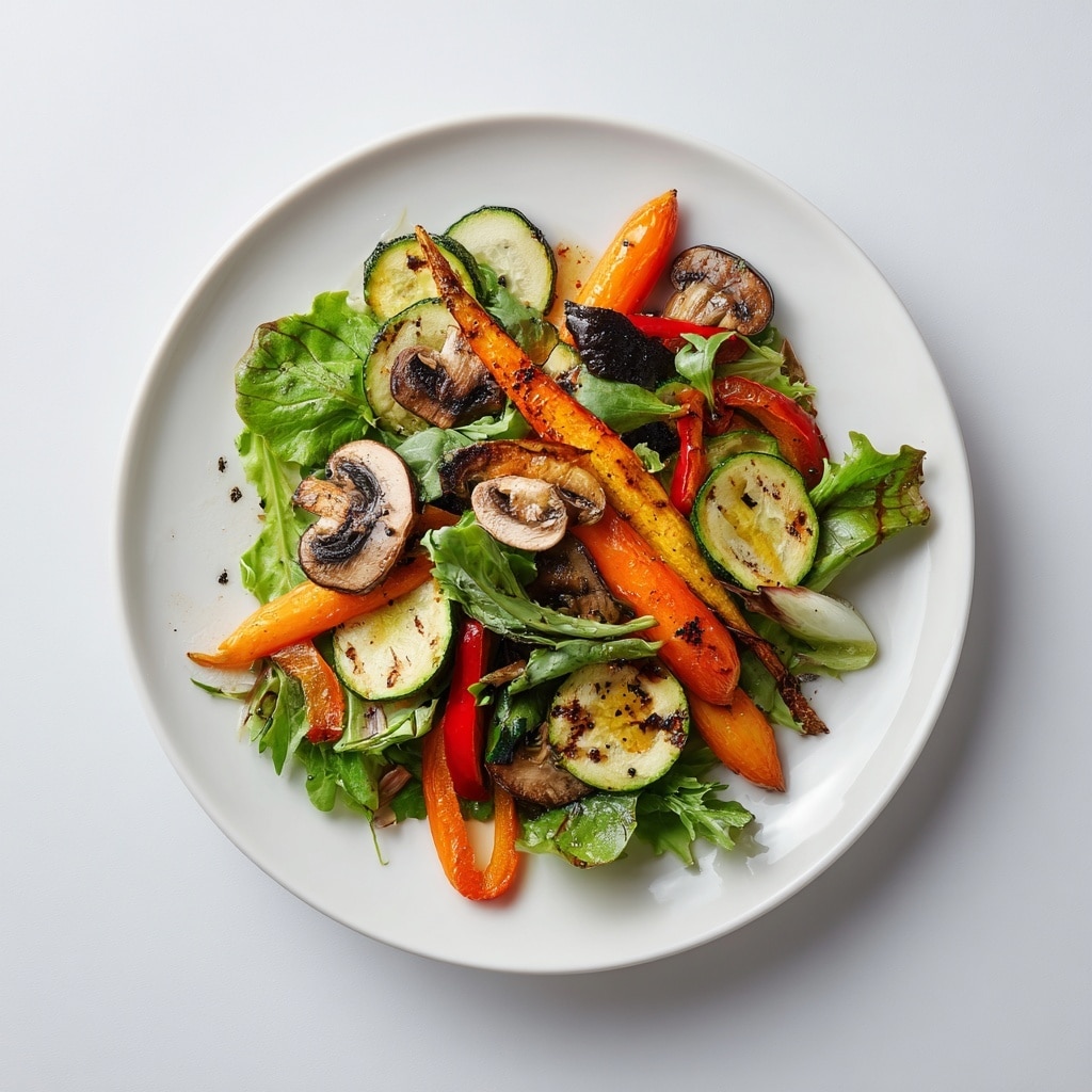 Crispy Mushroom Kale Salad Recipe