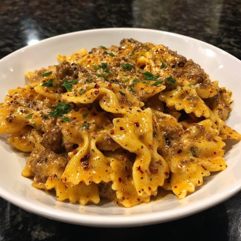 Cajun Cream Cheese Alfredo Bowties Recipe