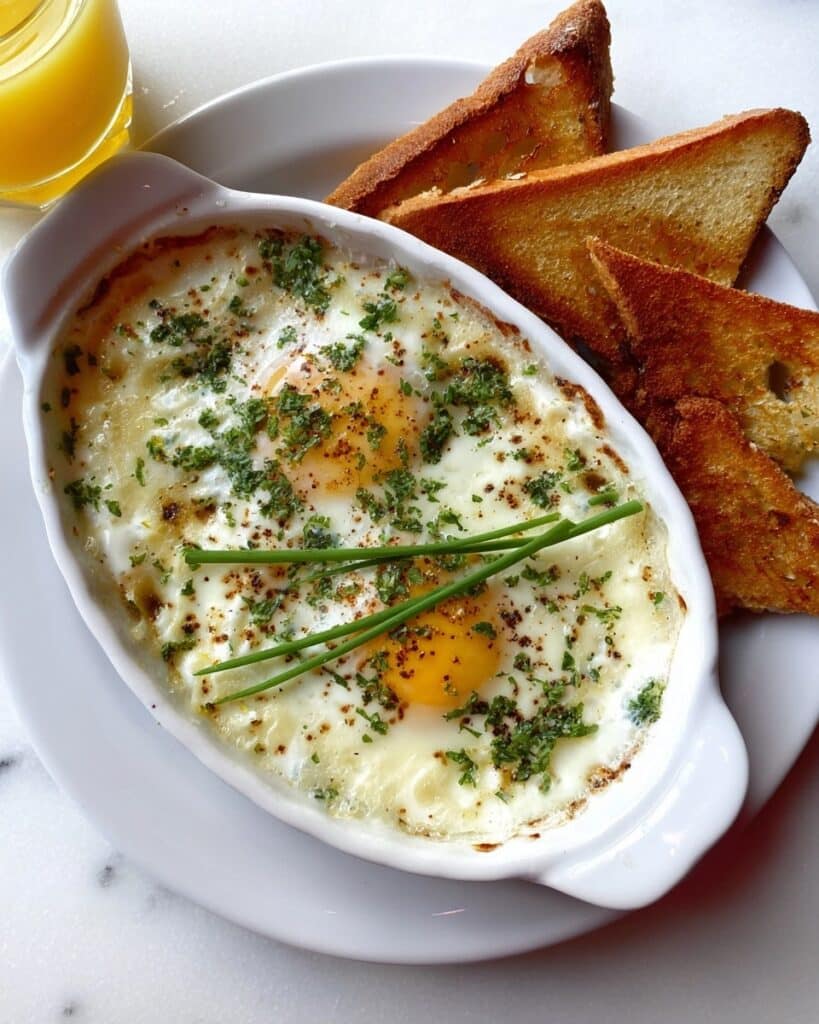 Herbed Baked Eggs Recipe