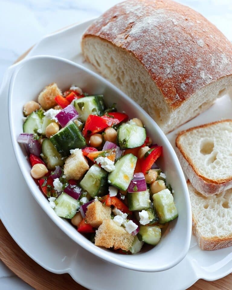 Greek Panzanella Salad Recipe