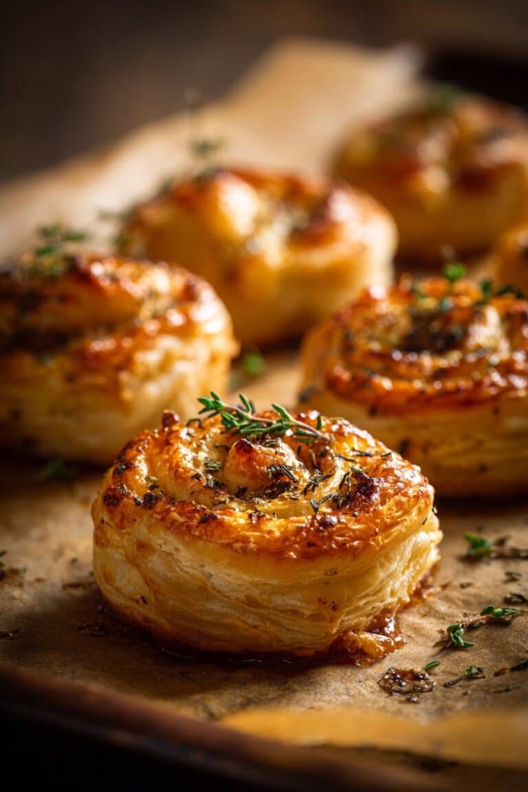 Mini Brie and Cranberry Puff Pastry Bites Recipe