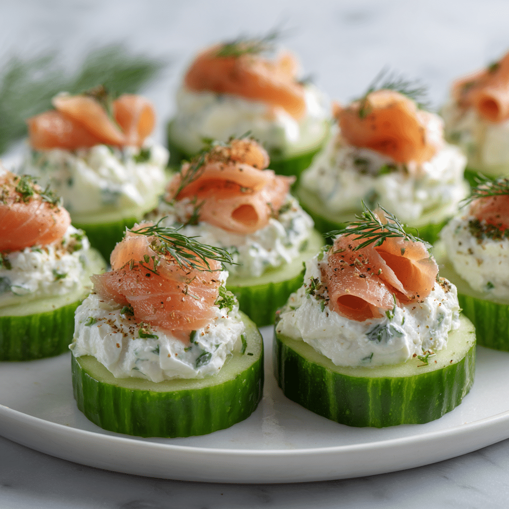 Cucumber Bites with Cream Cheese, Ranch, and Cherry Tomatoes Recipe - Recipe Image