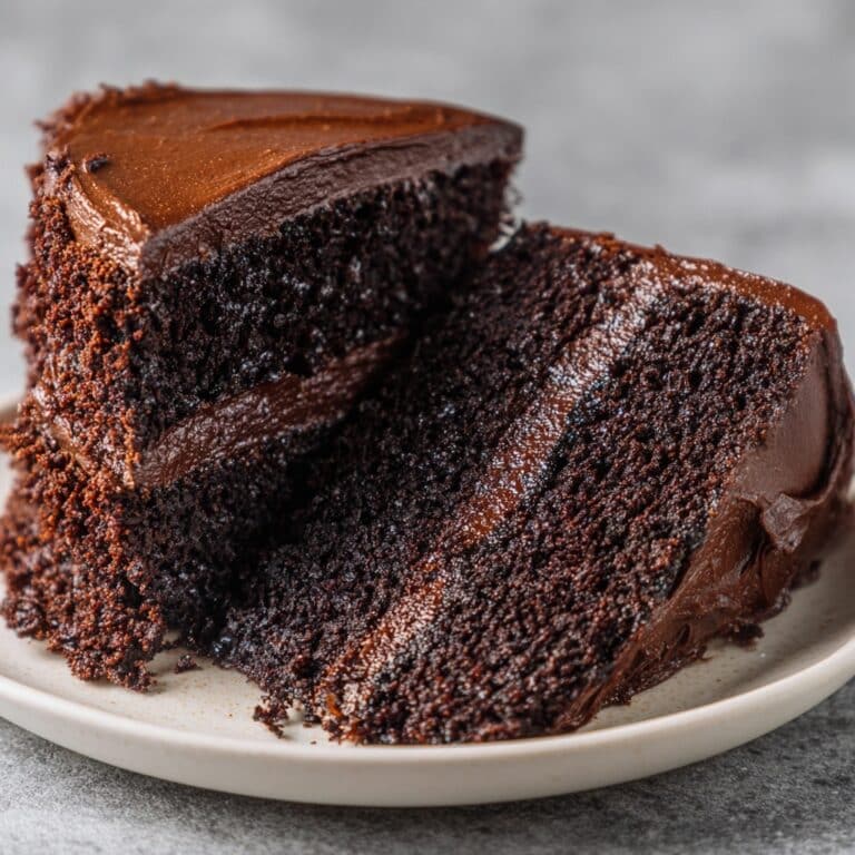 One-Bowl Chocolate Cake with Fudge Frosting Recipe