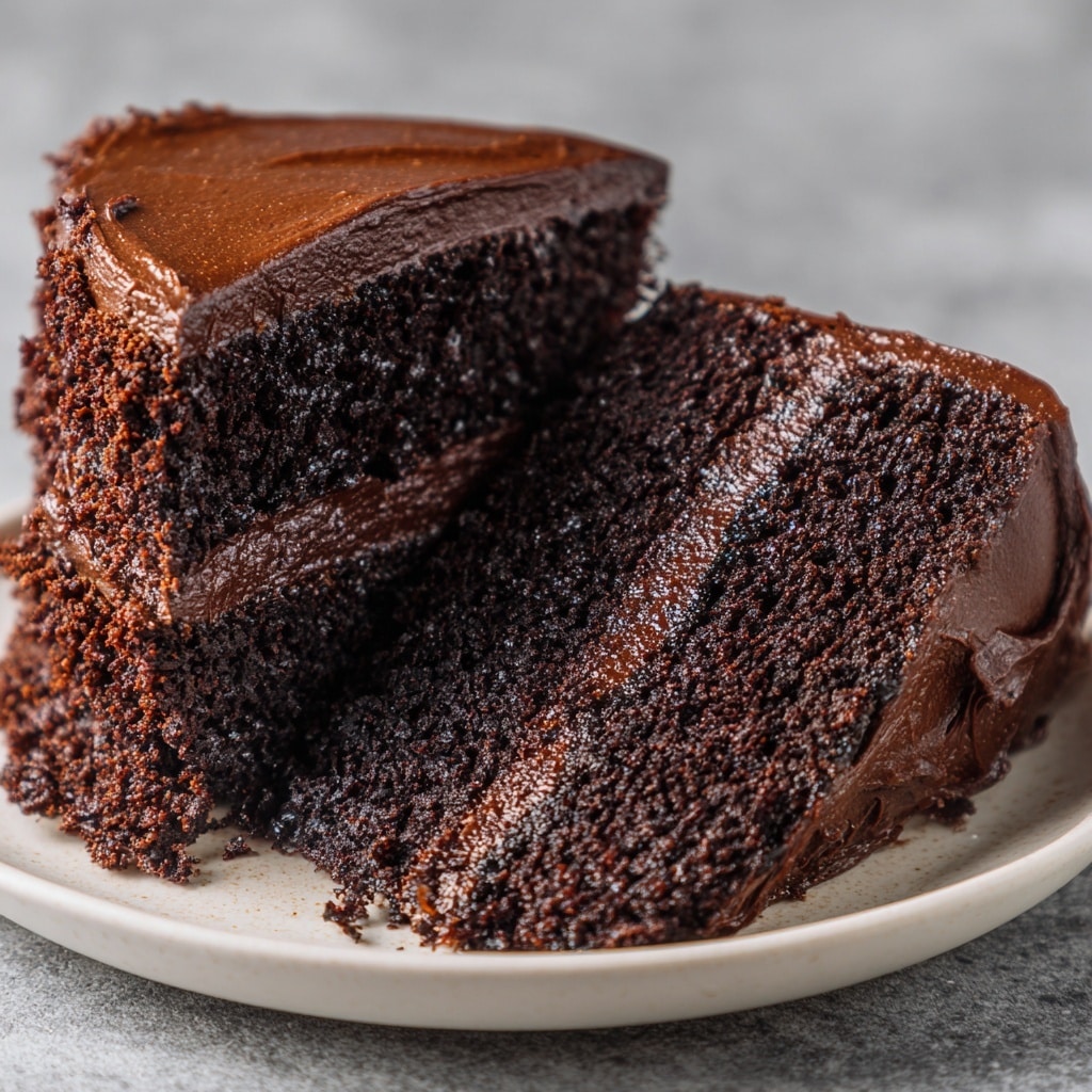 One-Bowl Chocolate Cake with Fudge Frosting Recipe - Recipe Image