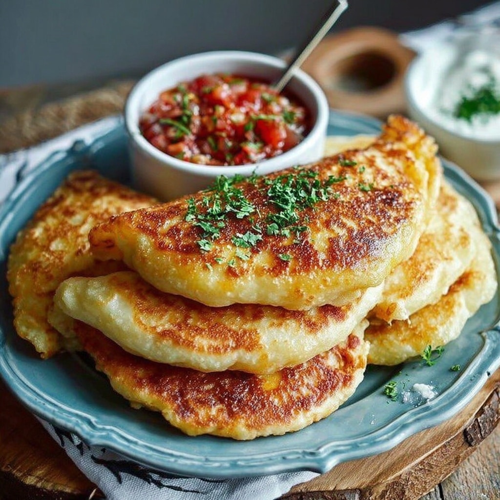 Venezuelan Corn Pancakes (Cachapas) with Mozzarella and Jalapeños Recipe - Recipe Image