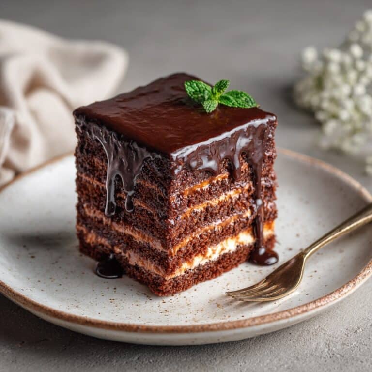 Chocolate Stout Layer Cake with Bailey’s Irish Buttercream and Chocolate Ganache Recipe