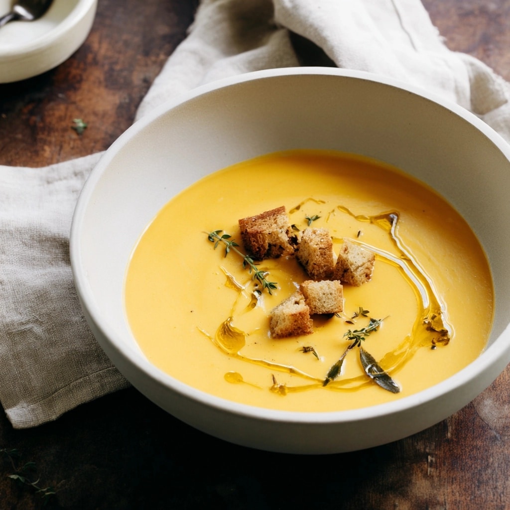 Miso & Butternut Soup with Sesame Kale Recipe