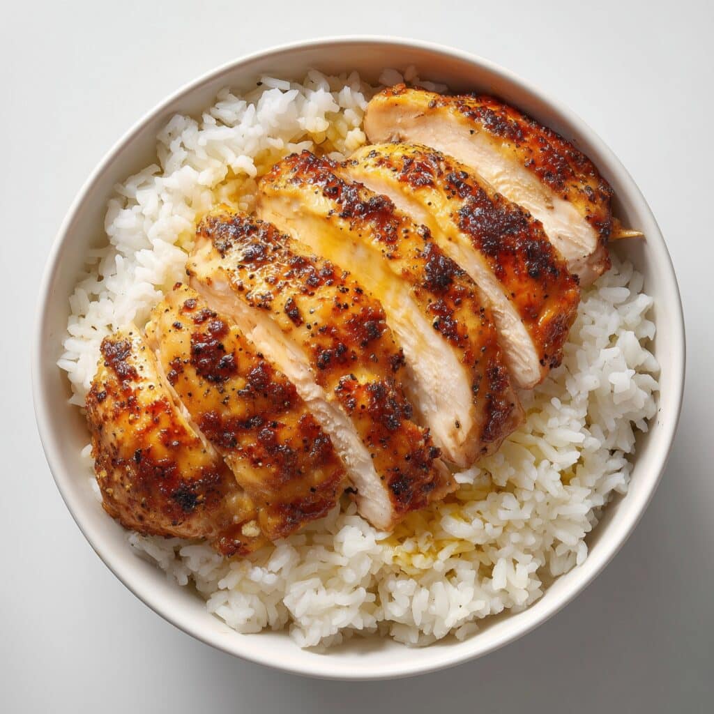 Sweet Chili Chicken Bowl with Coconut Lime Drizzle Recipe