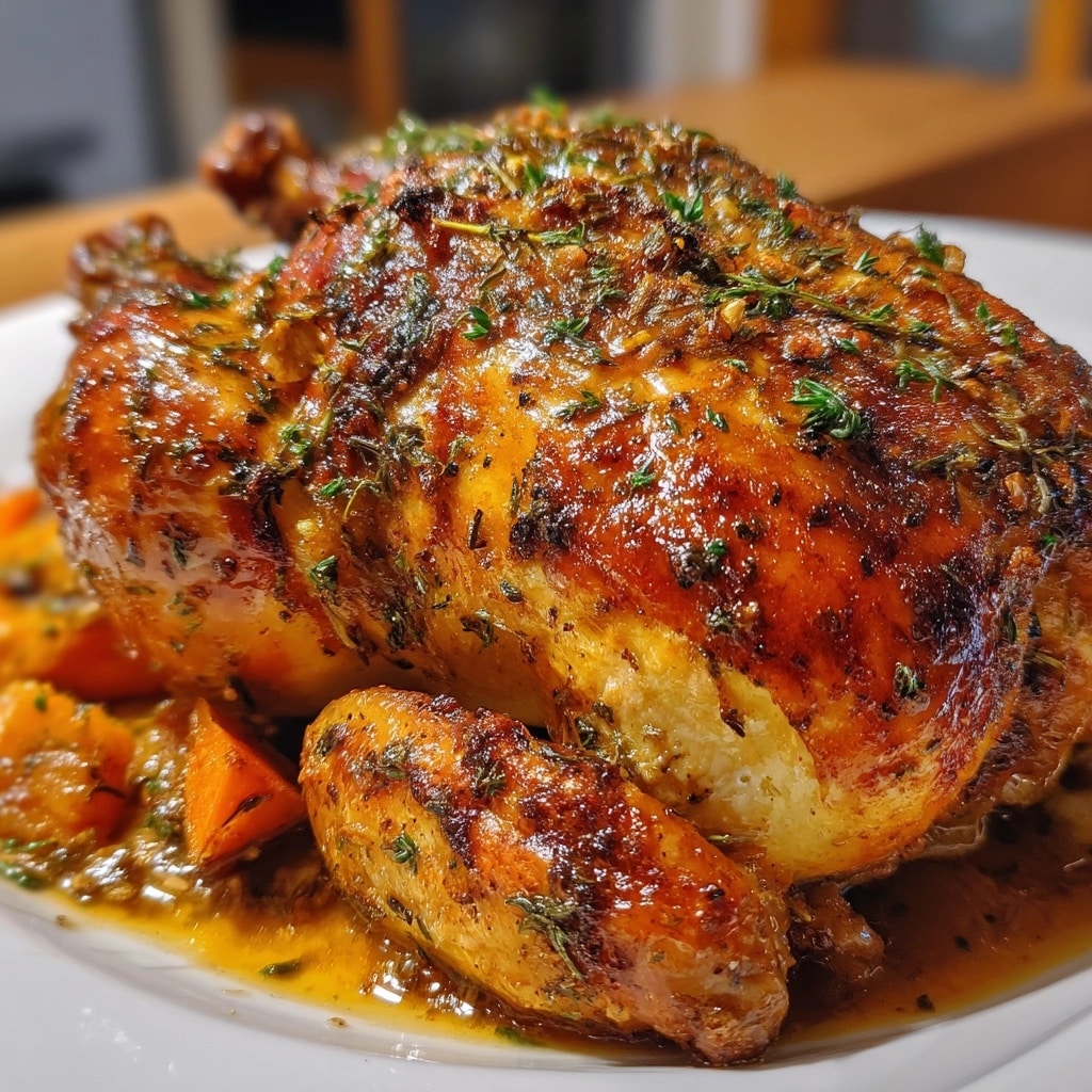 Dutch Oven Whole Chicken with Roasted Vegetables Recipe - Recipe Image