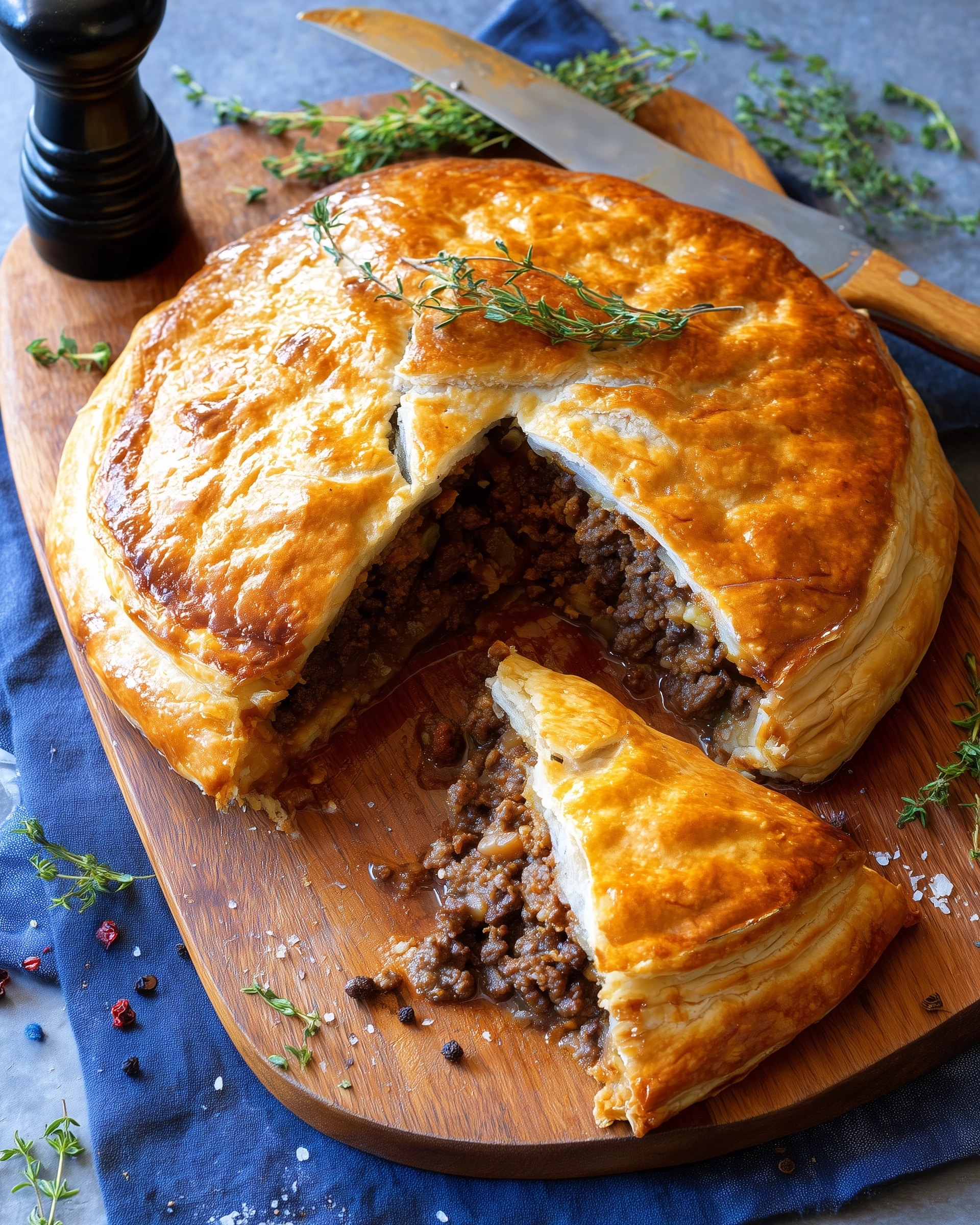 Phyllo Meat Pie (Egyptian Goulash) Recipe - Recipe Image