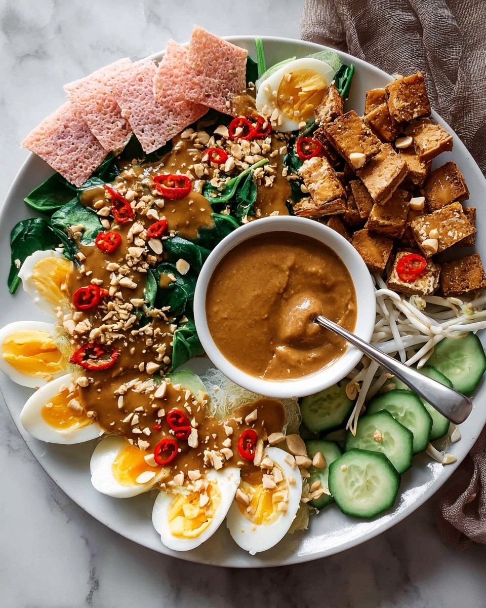 Gado Gado: Indonesian Salad with Peanut Sauce Recipe - Recipe Image