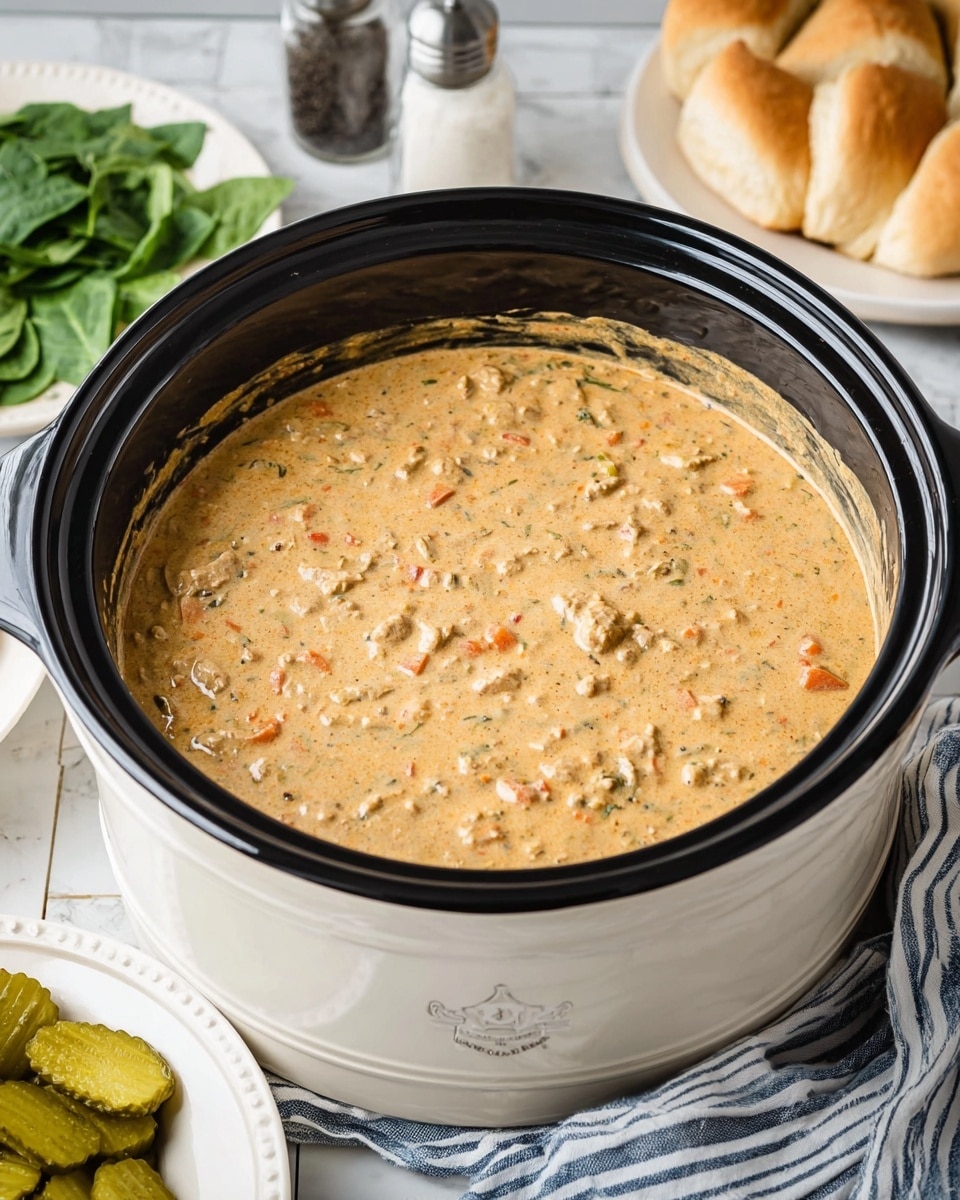 Crockpot Cheeseburger Soup Recipe - Recipe Image