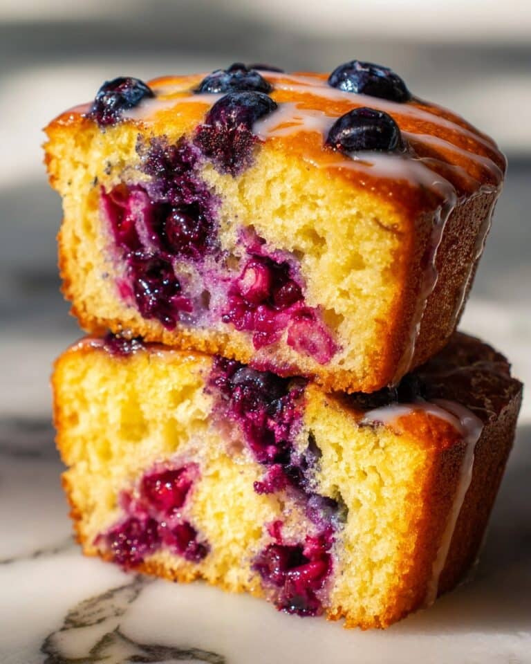 Blueberry Banana Bread with Vegan Cream Cheese Icing Recipe