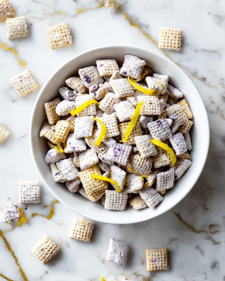 Blueberry Lemon Cheesecake Puppy Chow Recipe