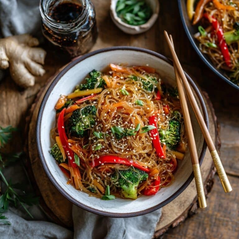 Vibrant Rice Noodle Stir-Fry with Vegetables and Your Choice of Protein Recipe
