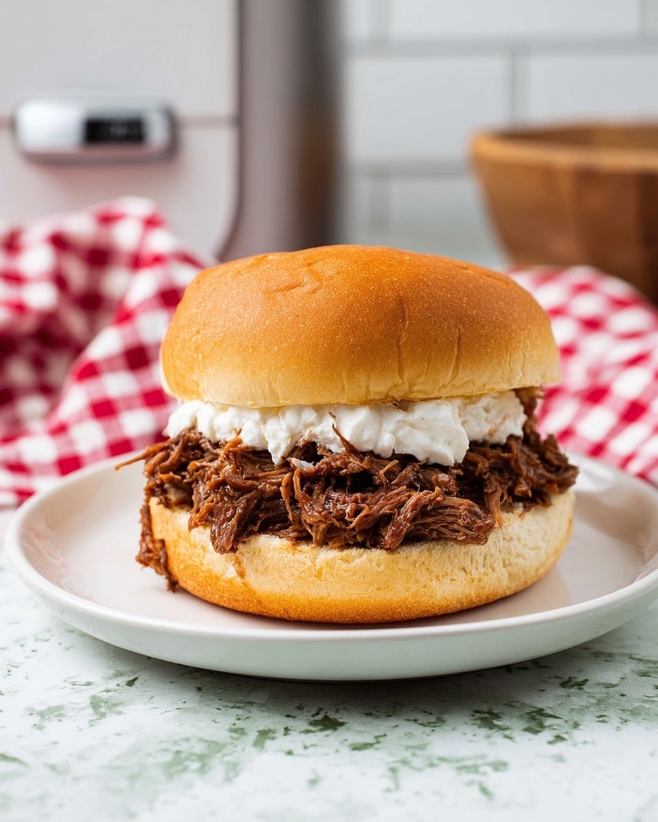 Slow Cooker Horseradish Beef Sandwiches Recipe - Recipe Image