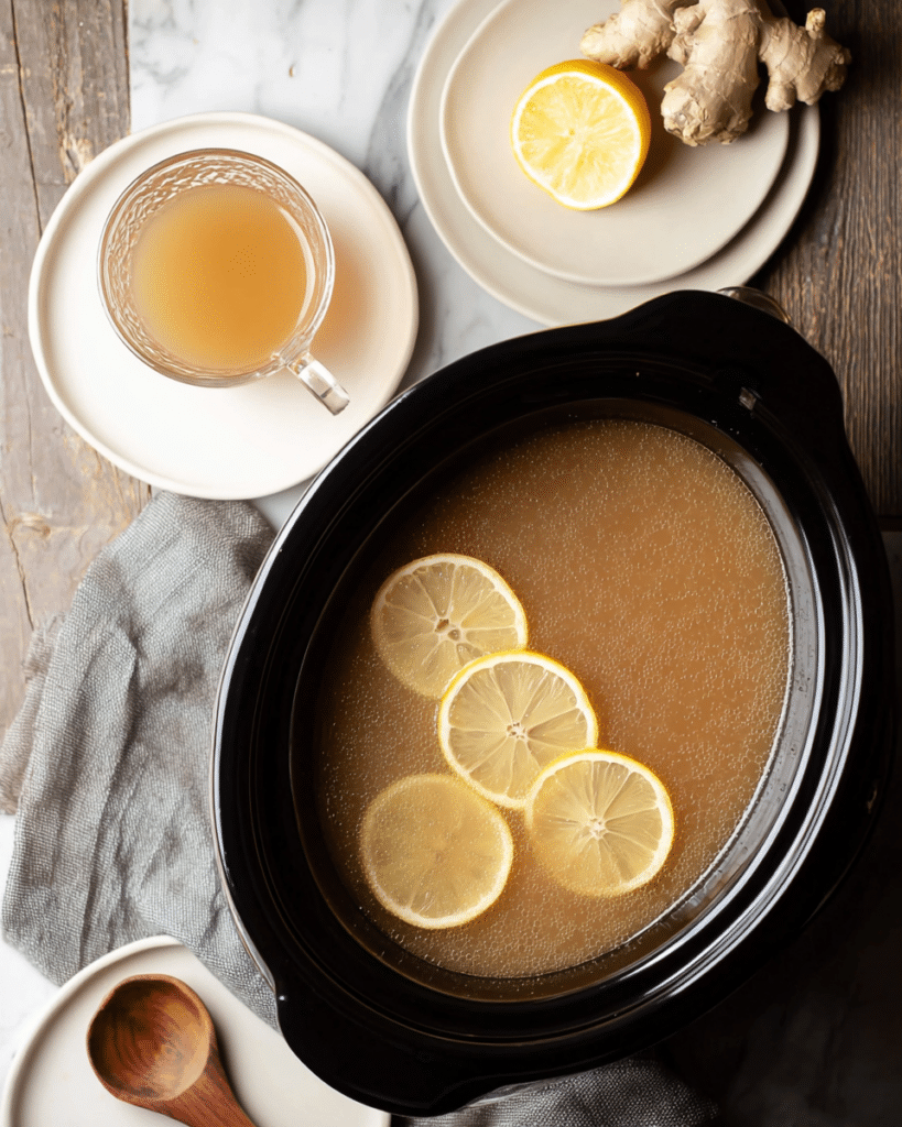Slow Cooker Beef Bone Broth Recipe