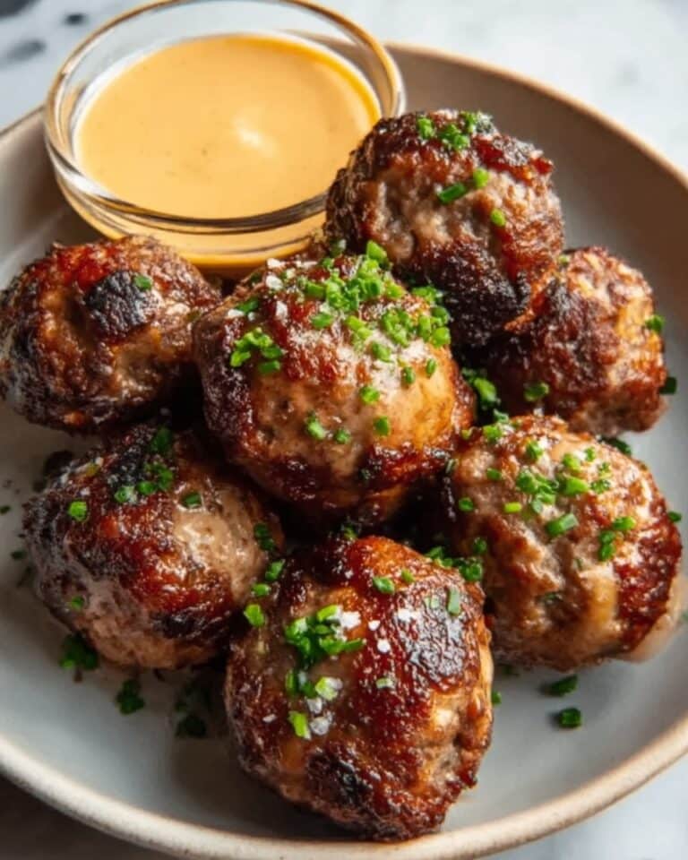 Korean BBQ Meatballs with Spicy Mayo Dip Recipe