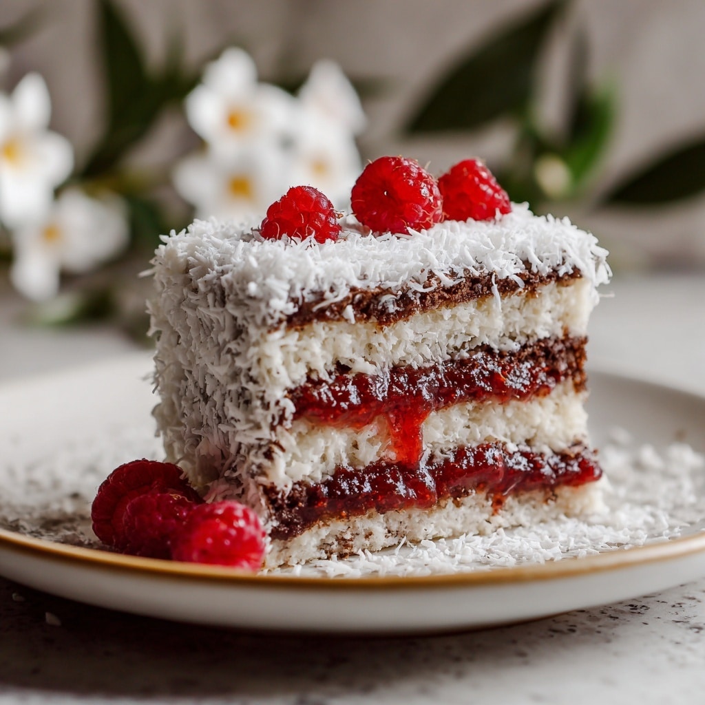 Raspberry Angel Food Cake Recipe - Recipe Image