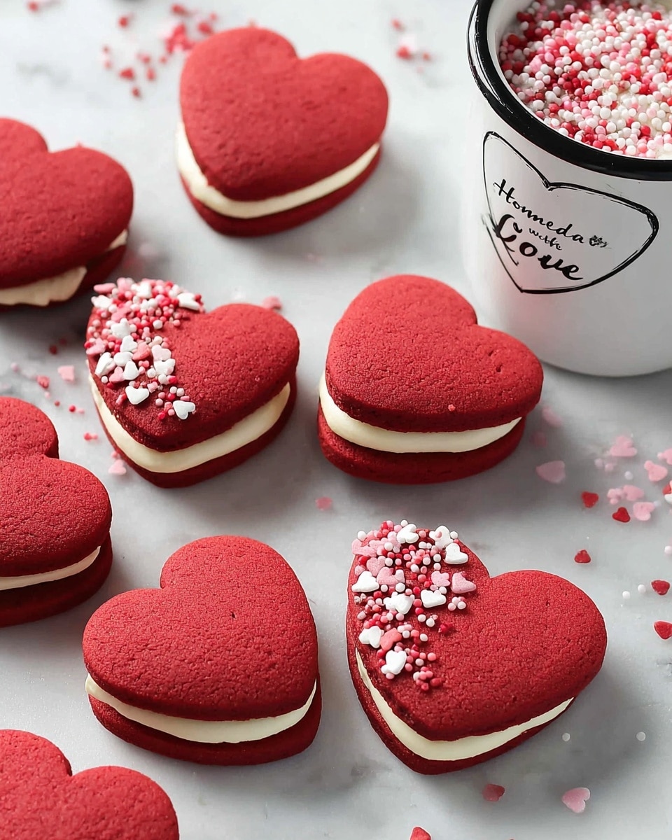 Valentine’s Red Velvet Whoopie Pies Recipe