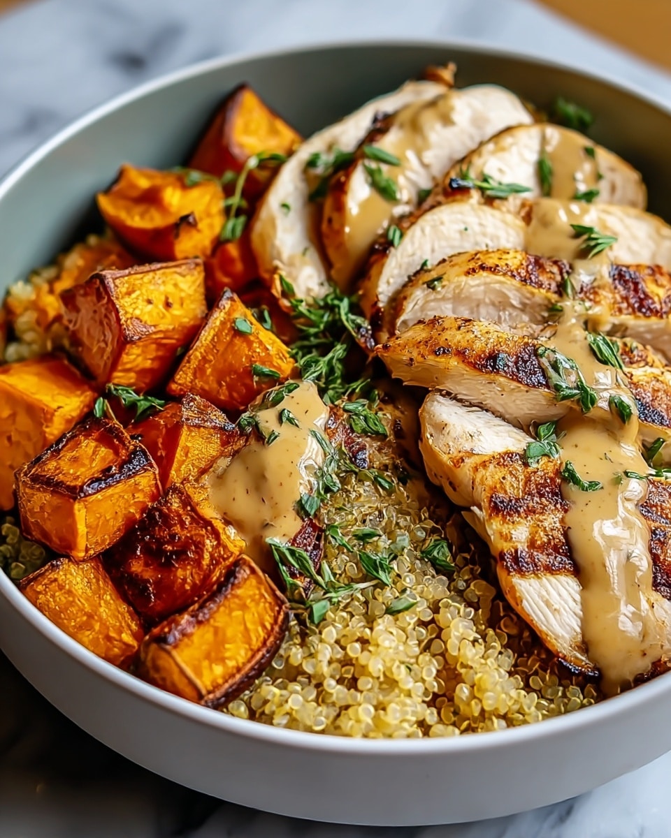 Maple Dijon Chicken & Sweet Potato Bowls That Comfort Your Soul Recipe - Recipe Image