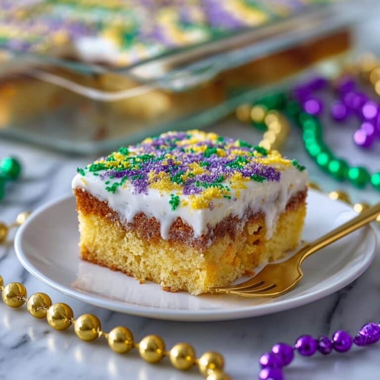 King Cake Earthquake Cake Recipe