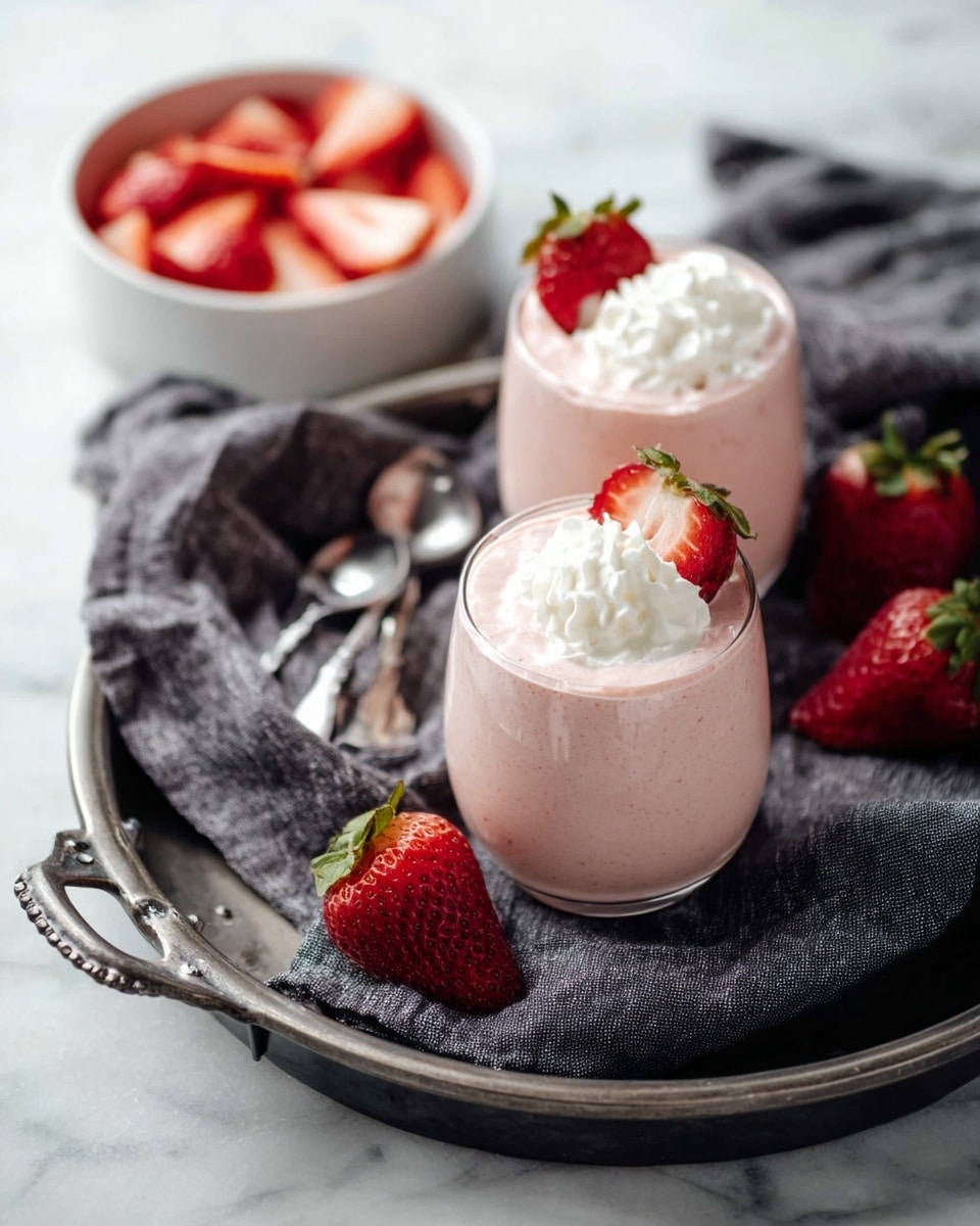 Healthy Strawberry Smoothie (Vegan + Dairy-Free) Recipe - Recipe Image