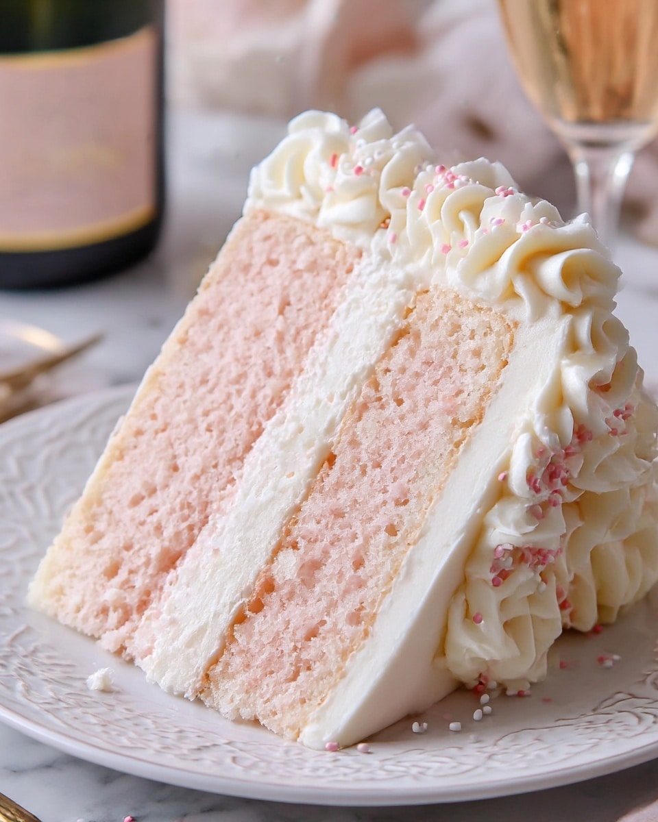 Pink Champagne Cake Recipe - Recipe Image